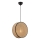 Viseči lestenec na kablu BIG DRUM 1xE27/60W/230V rjava/črna