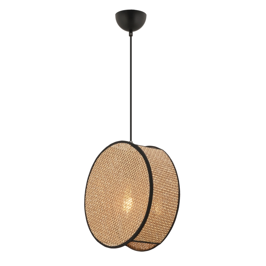 Viseči lestenec na kablu BIG DRUM 1xE27/60W/230V rjava/črna