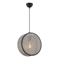 Viseči lestenec na kablu BIG DRUM 1xE27/60W/230V siva/črna