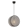 Viseči lestenec na kablu BIG DRUM 1xE27/60W/230V siva/črna