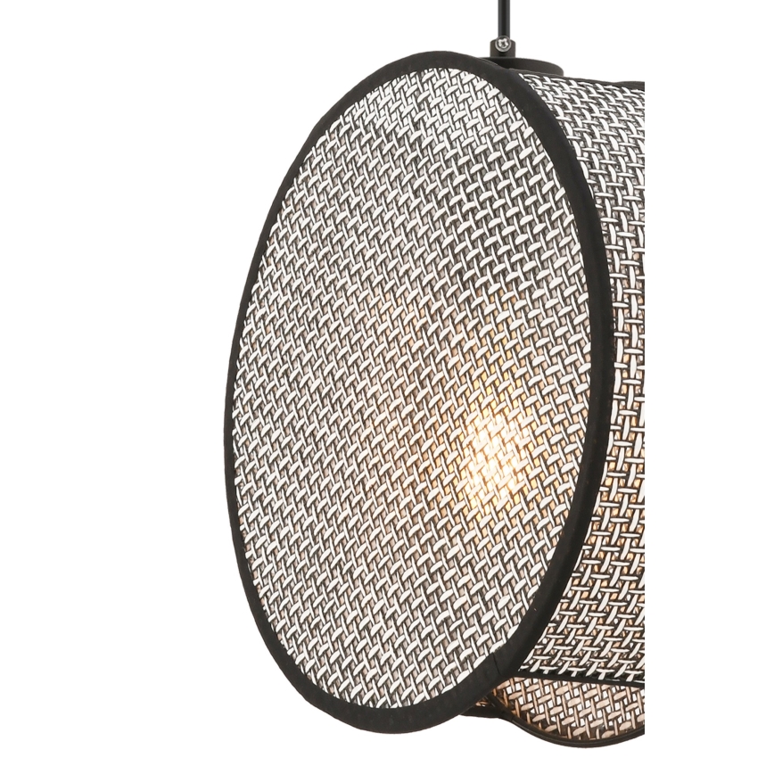 Viseči lestenec na kablu BIG DRUM 1xE27/60W/230V siva/črna