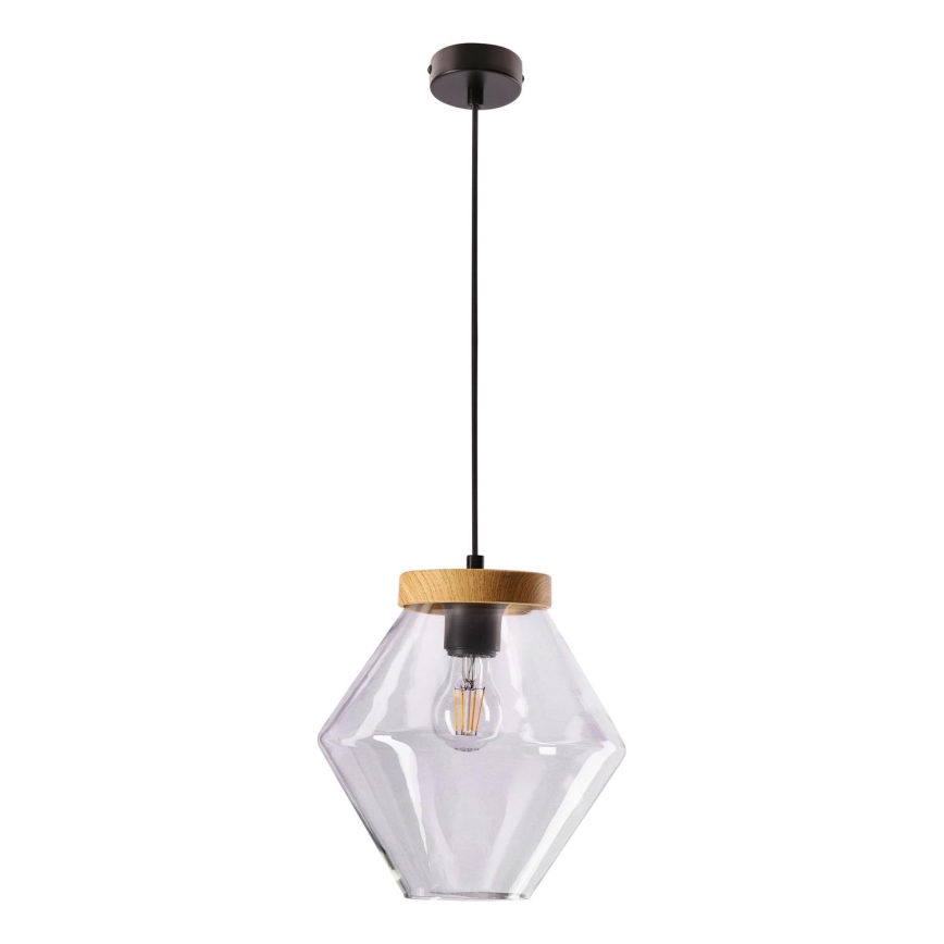 Viseči lestenec na kablu BRELS 1xE27/40W/230V prozoren