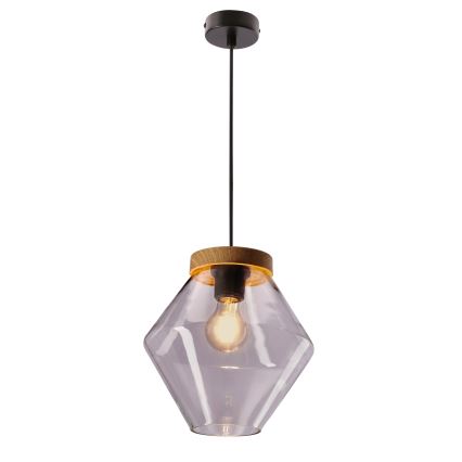 Viseči lestenec na kablu BRELS 1xE27/40W/230V prozoren
