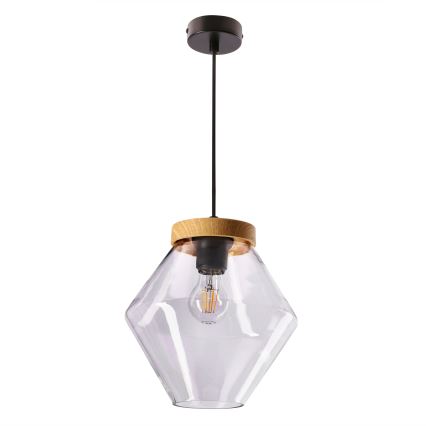 Viseči lestenec na kablu BRELS 1xE27/40W/230V prozoren