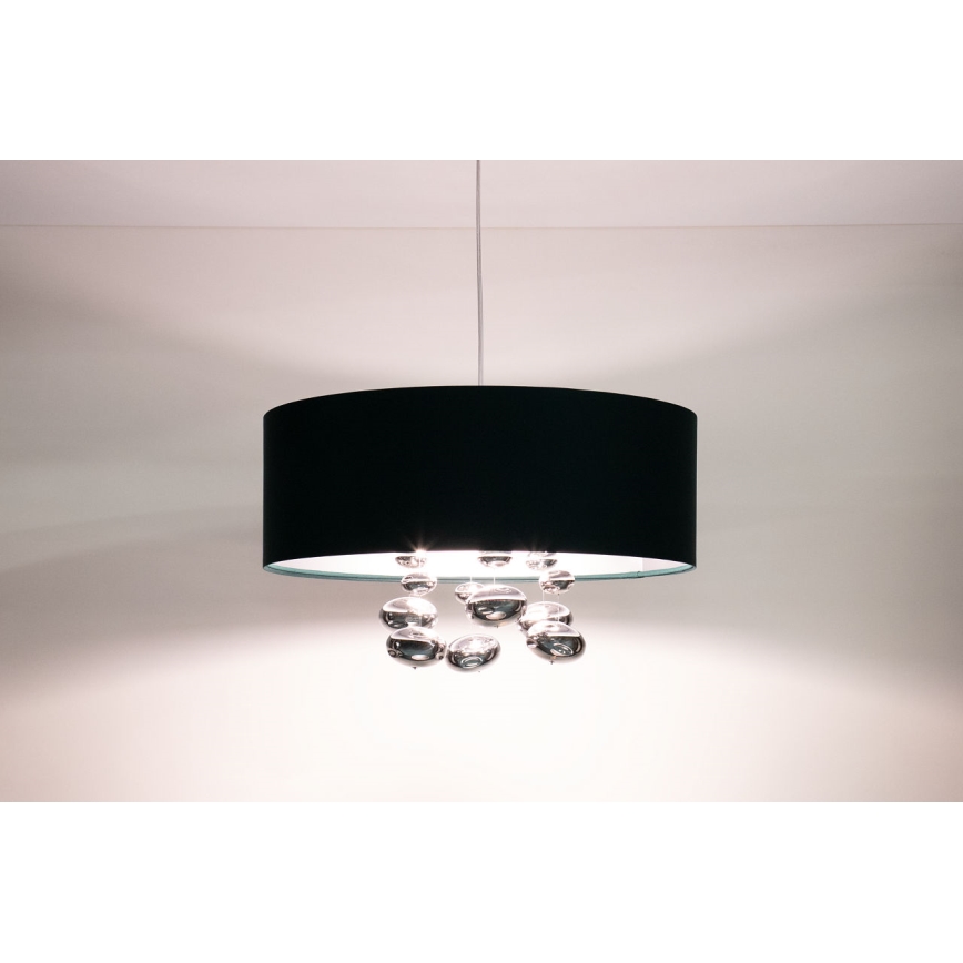Viseči lestenec na kablu BUBBLE 1xE27/60W/230V, premer 40 cm, zelena