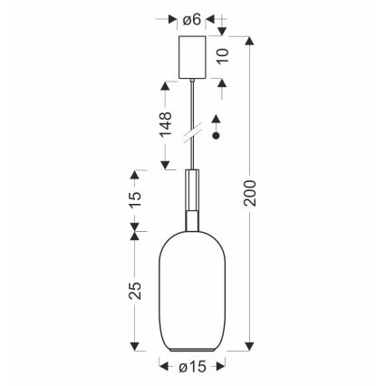 Viseči lestenec na kablu BUENO 1xGX53/9W/230V, Ø 15 cm, dimno rjava
