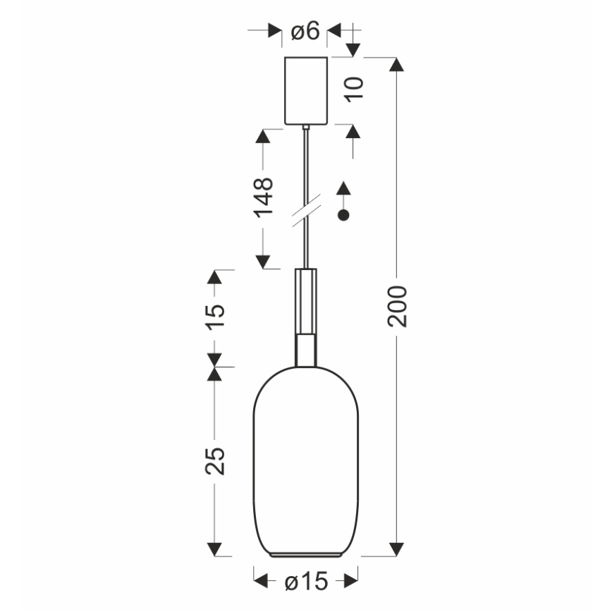 Viseči lestenec na kablu BUENO 1xGX53/9W/230V, Ø 15 cm, dimno rjava
