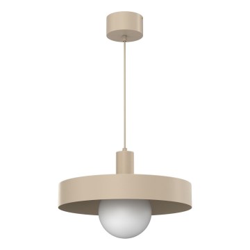 Viseči lestenec na kablu CANAN 1xE27/15W/230V, premer 40 cm, bež