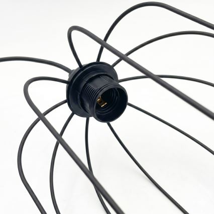 Viseči lestenec na kablu DESTELLO 1xE27/15W/230V, premer 21 cm, črn