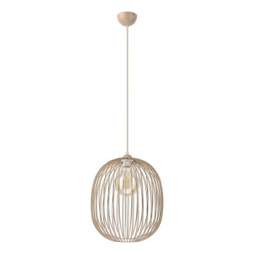 Viseči lestenec na kablu DESTELLO 1xE27/15W/230V, premer 33 cm, bež