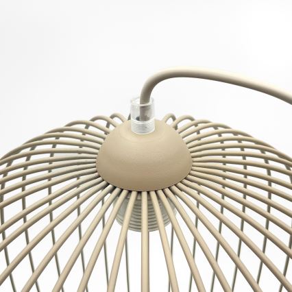 Viseči lestenec na kablu DESTELLO 1xE27/15W/230V, premer 33 cm, bež