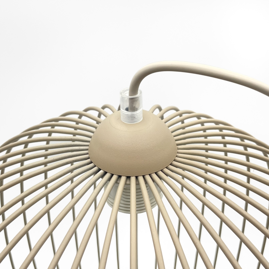 Viseči lestenec na kablu DESTELLO 1xE27/15W/230V, premer 33 cm, bež