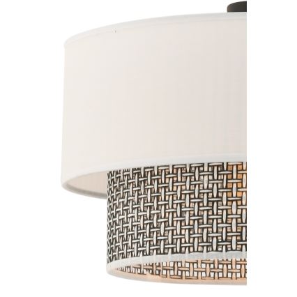 Viseči lestenec na kablu ECHO 1xE27/60W/230V kremna/siva