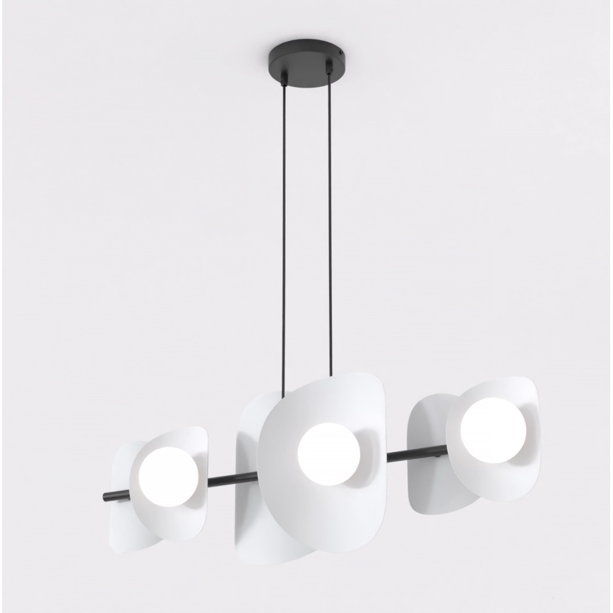 Viseči lestenec na kablu ELEMENTI 6xG9/8W/230V siv