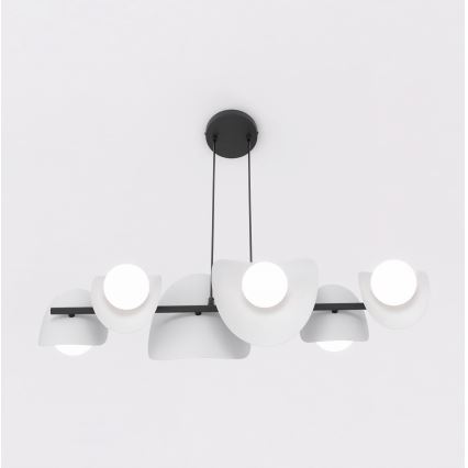 Viseči lestenec na kablu ELEMENTI 6xG9/8W/230V siv