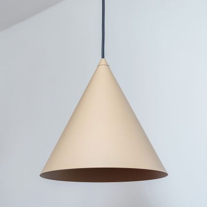 Viseči lestenec na kablu ETNA, 1xE27/15W/230V, premer 25 cm, bež