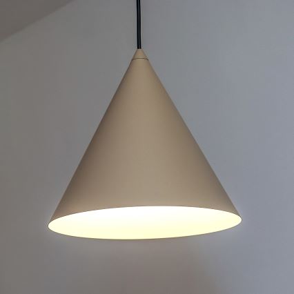 Viseči lestenec na kablu ETNA, 1xE27/15W/230V, premer 25 cm, bež