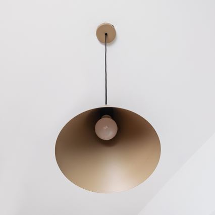 Viseči lestenec na kablu ETNA II, 1xE27/15W/230V, premer 25 cm, bež