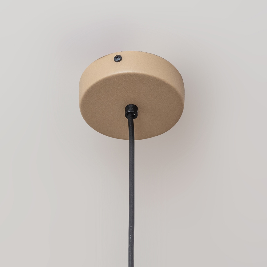 Viseči lestenec na kablu ETNA II, 1xE27/15W/230V, premer 25 cm, bež