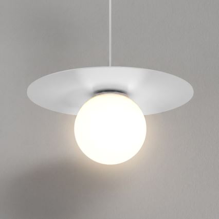 Viseči lestenec na kablu FLAT 1xE27/15W/230V bela