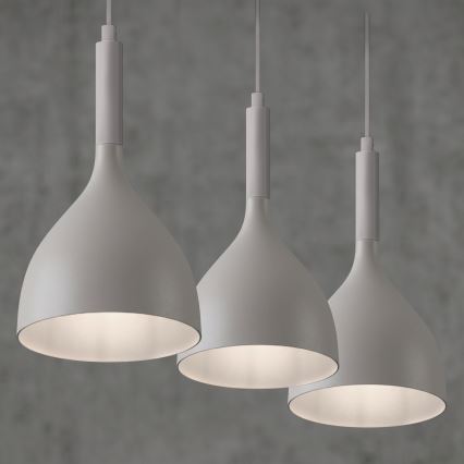 Viseči lestenec na kablu NOAK 3xE27/15W/230V kremne barve