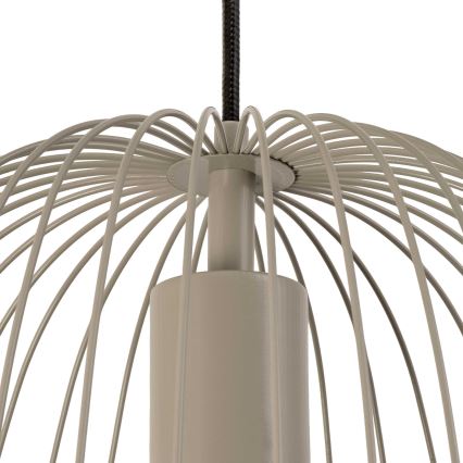 Viseči lestenec na kablu OVELLA 1xE27/15W/230V, premer 36 cm, bež