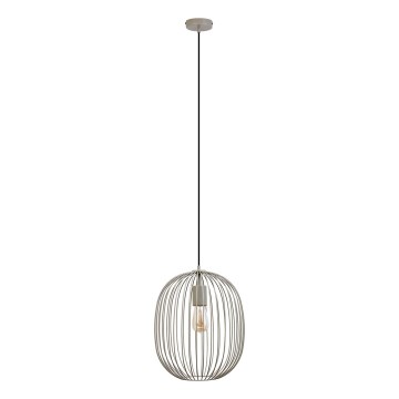 Viseči lestenec na kablu OVELLA 1xE27/15W/230V, Ø 34 cm, bež