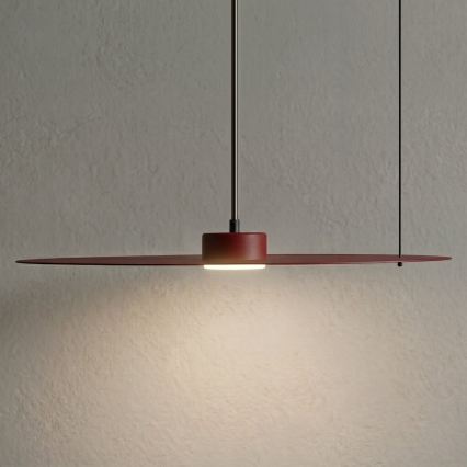 Viseči lestenec na kablu PIATTO 1xGX53/15W/230V premer 55 cm bordo