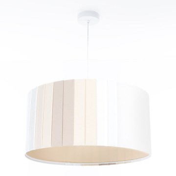 Viseči lestenec na kablu STRIPES, 1x E27/60W/230V, Ø 60 cm, v kremni barvi