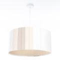 Viseči lestenec na kablu STRIPES 1xE27/60W/230V, premer 40 cm, kremne barve