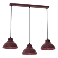 Viseči lestenec na kablu SVEN 3xE27/15W/230V, bordo