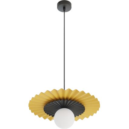 Viseči lestenec na kablu UMBRA 1xG9/8W/230V črna/oranžna