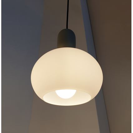Viseči lestenec na kablu VALISIA 1xE27/40W/230V črna/olivna