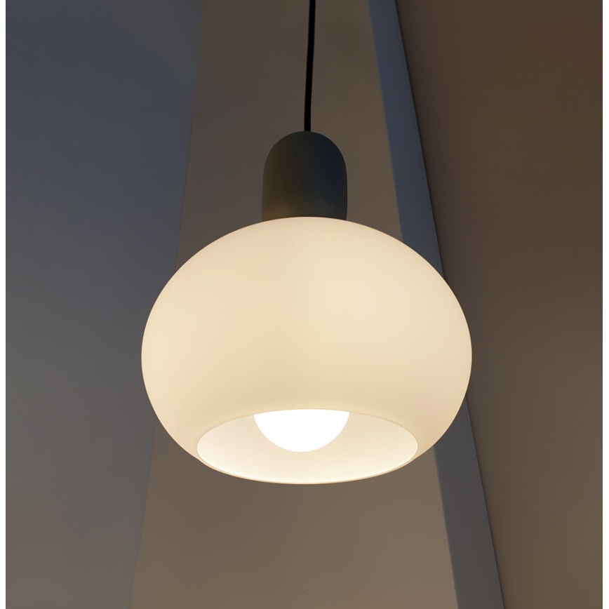 Viseči lestenec na kablu VALISIA 1xE27/40W/230V črna/olivna