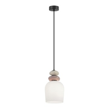Viseči lestenec na kablu VALISIA 3xE27/40W/230V bež/olivna