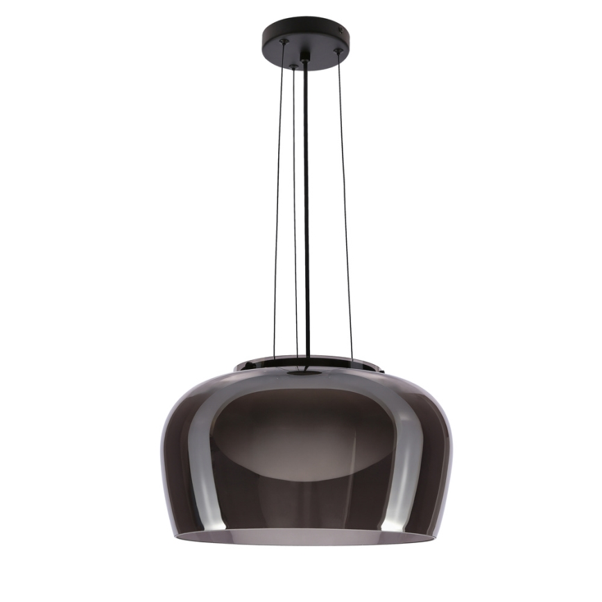 Viseči lestenec na sajli INSIEME 1xGX53/10W/230V premer 38 cm dimno črna