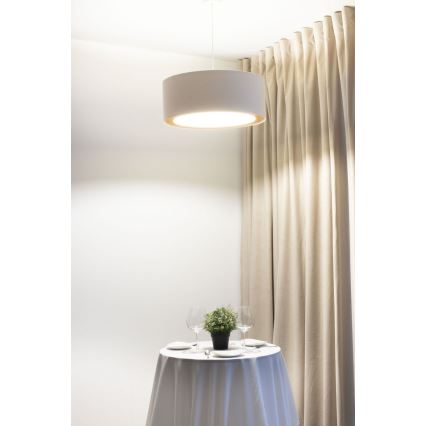Viseči lestenec na vrvici BOHO TRINITI 1xE27/60W/230V premer 50 cm kremne barve
