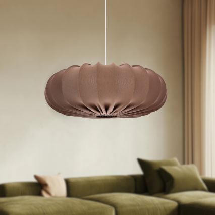 Viseči lestenec na vrvici CAFEE 1xE27/40W/230V, premer 66 cm, rjav