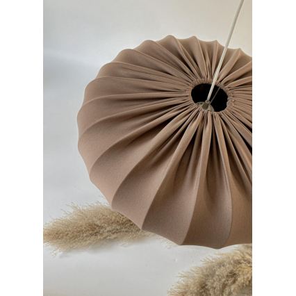 Viseči lestenec na vrvici CAFEE 1xE27/40W/230V, premer 66 cm, rjav