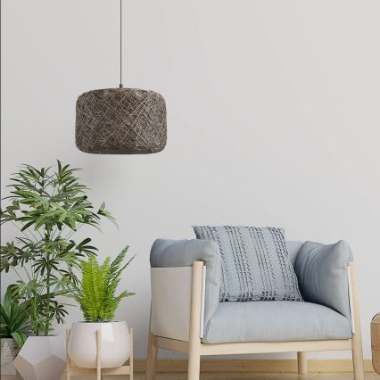 Viseči lestenec na žici CLEA 1xE27/20W/230V, premer 30 cm, antracit