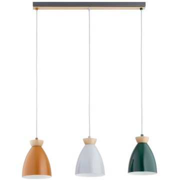 Viseči lestenec na žici GALIA 3xE27/15W/230V, večbarven