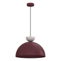 Viseči lestenec NEVIS 1xE27/15W/230V, premer 38 cm, bordo