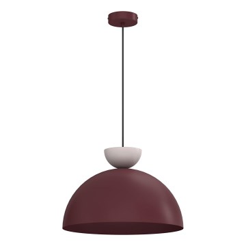 Viseči lestenec NEVIS 1xE27/15W/230V, premer 38 cm, bordo