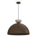 Viseči lestenec NEVIS 1xE27/15W/230V, premer 50 cm, rjav