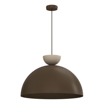 Viseči lestenec NEVIS 1xE27/15W/230V, premer 50 cm, rjav