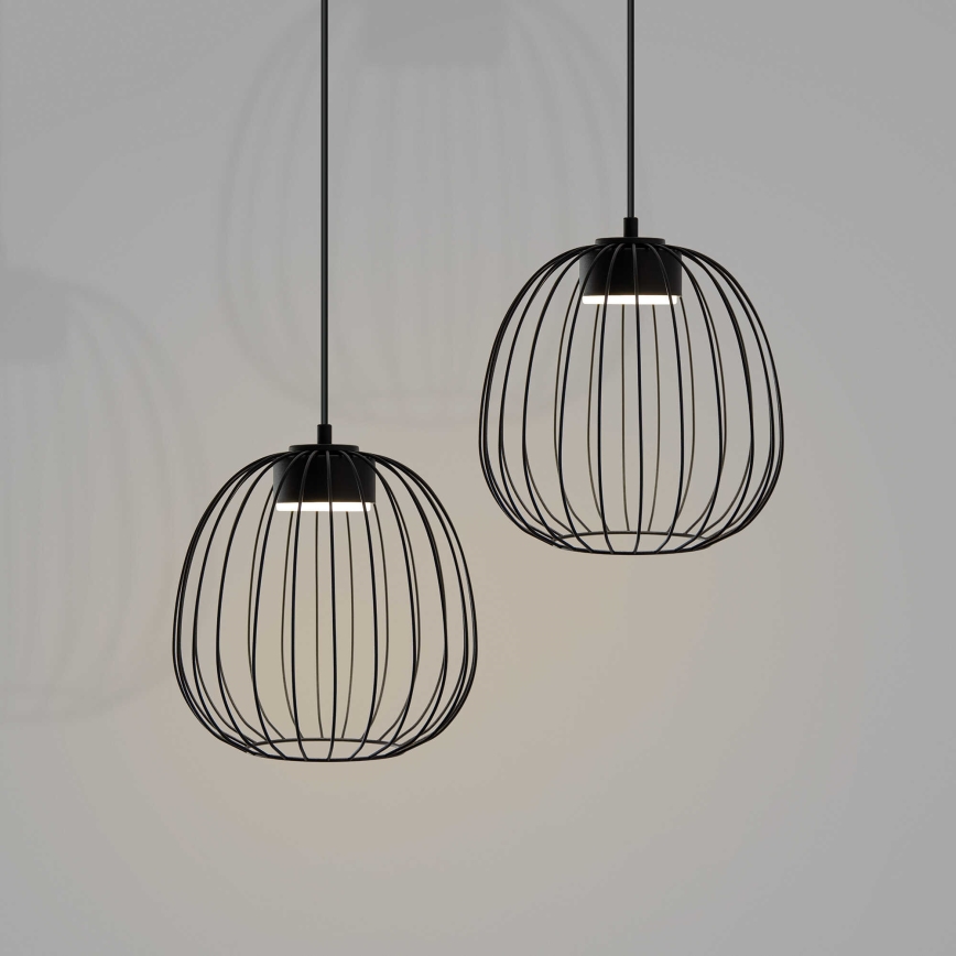 Viseči lestenec OVELLA 1xGX53/10W/230V, premer 25 cm, črna