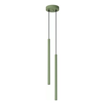 Viseči lestenec PASTELO 2xG9/8W/230V v zeleni barvi