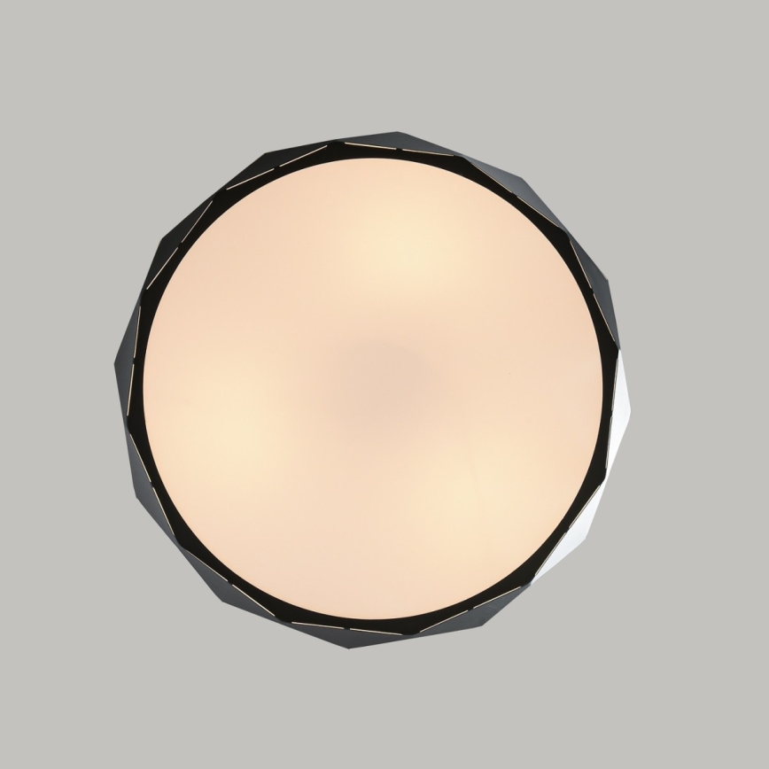 Viseči lestenec REUS 3xE27/40W/230V, premer 47 cm, črn