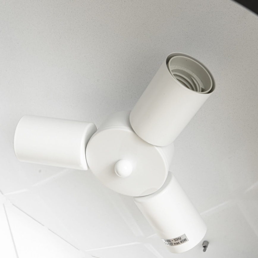 Viseči lestenec REUS 3xE27/40W/230V, premer 47 cm, črn