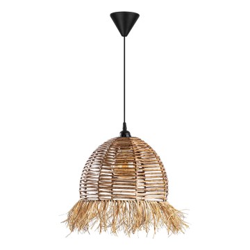 Viseči lestenec RUYO na kablu 1xE27/40W/230V rjav
